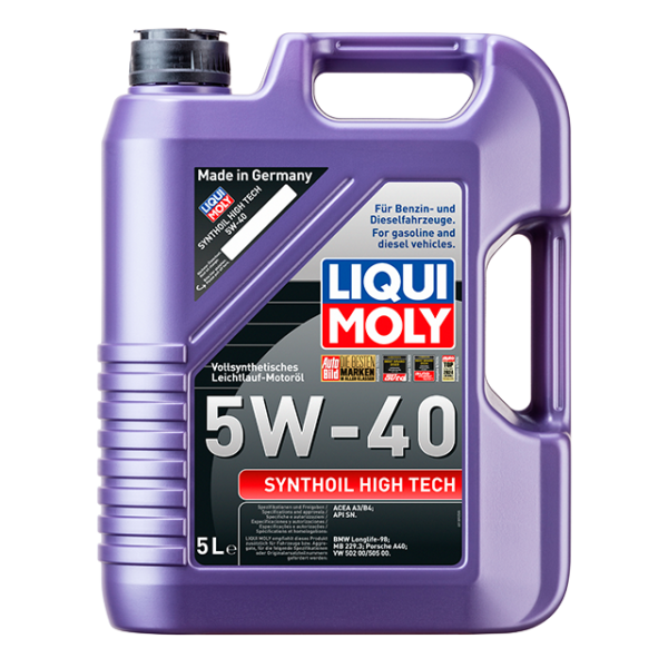 ACEITE SINTETICO 5W40 5L SYNTHOIL HIGH TECH