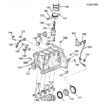 VALVULA ACEITE BLOCK CRUZE/SONIC/TRACKER JUEGO X 3 AZUL/NARANJA/NEGRA - Imagen 2